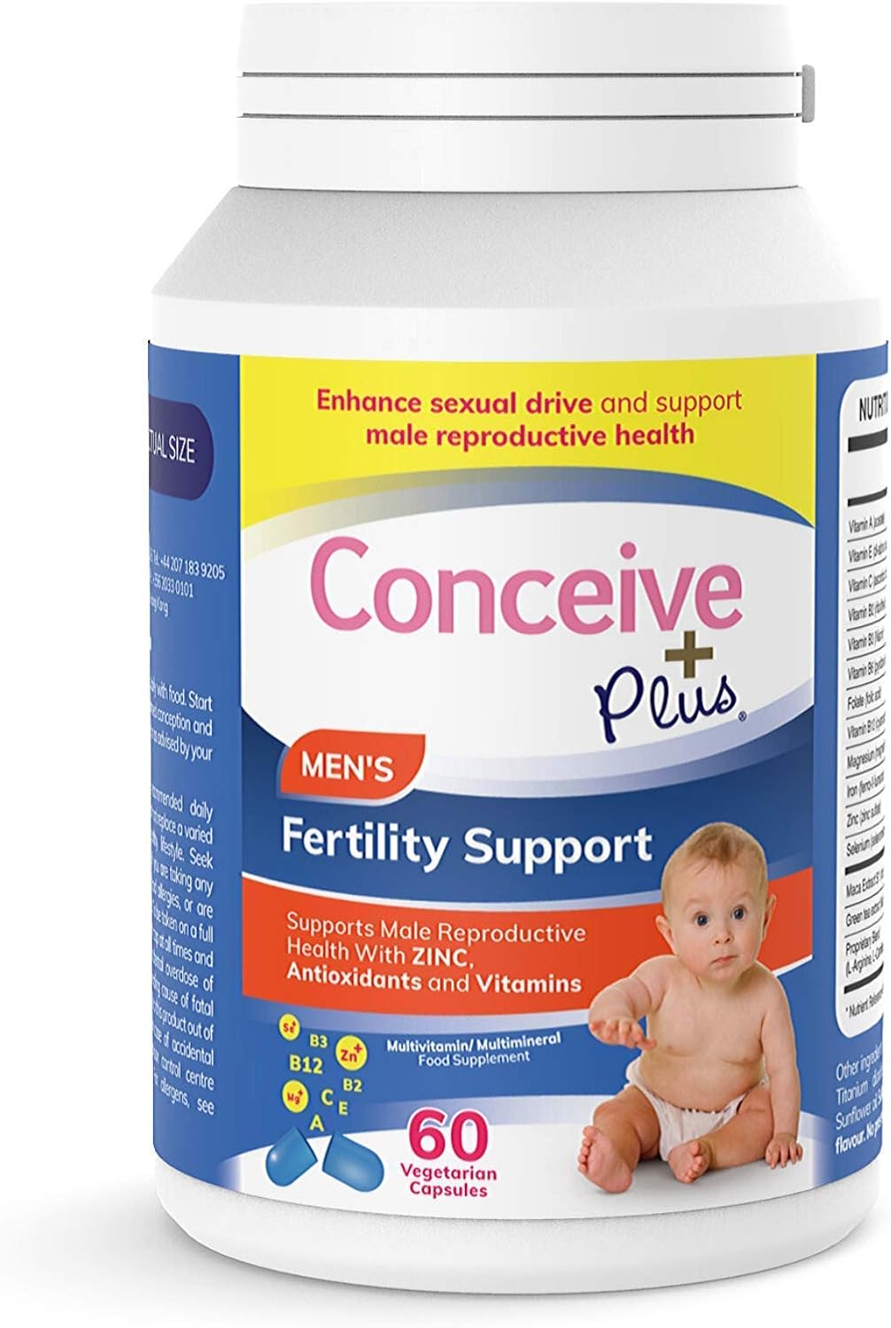 Conceive Plus Men’s Fertility Support Vitamin Supplements with Zinc