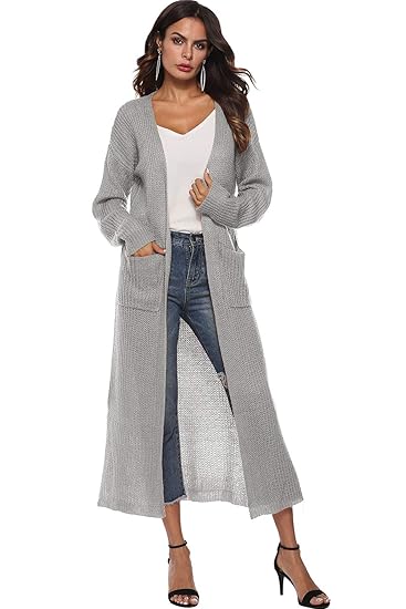 thin maxi cardigan