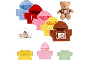 Custom Teddy Bear Clothes with Photo Name, Personalized Stuffed Animal Clothes Fit 8-16 inch Stuffed Bear Clothing, Custom Do