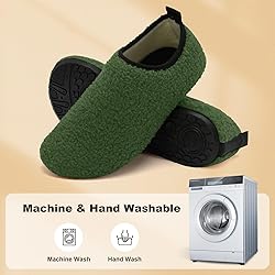 QFH Womens & Mens Cozy House Slippers - Portable
