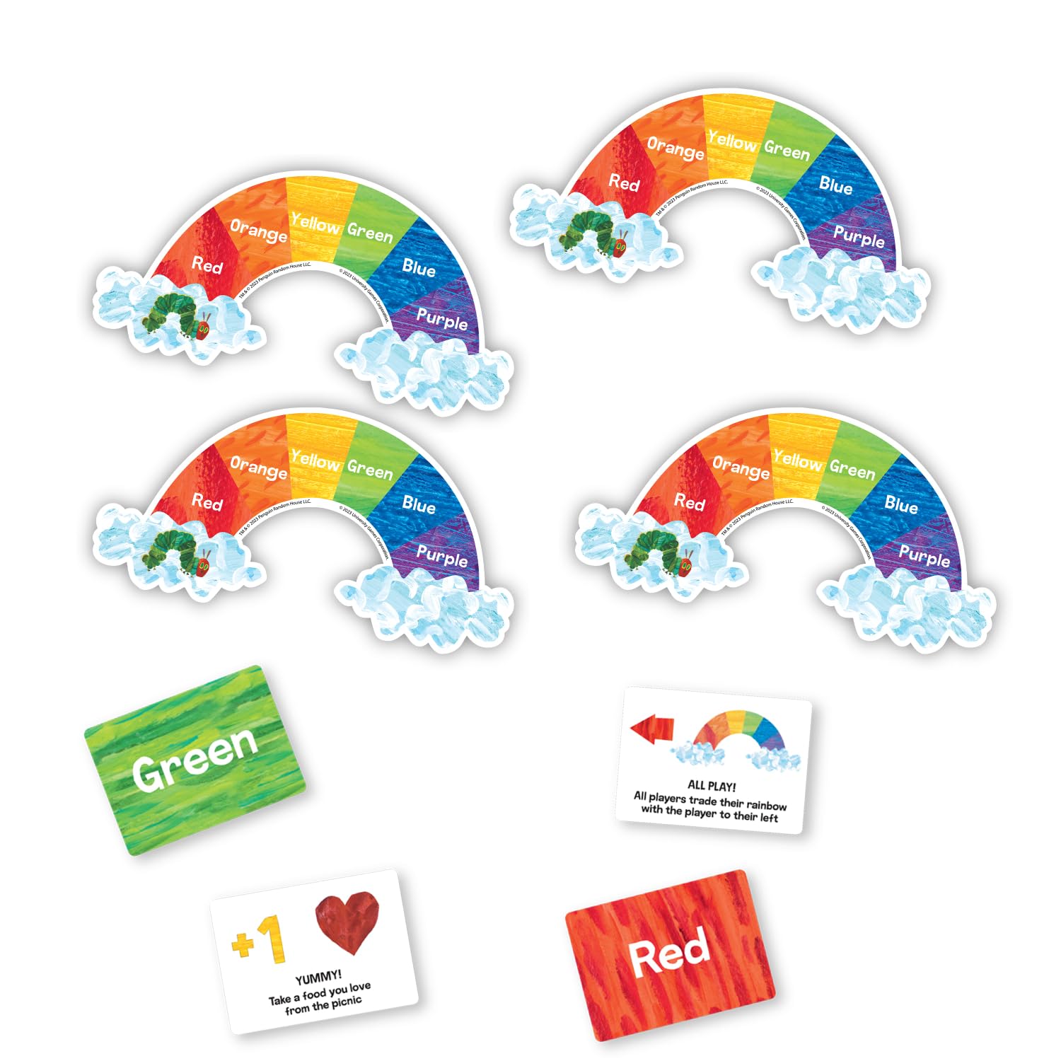 Briarpatch, The Very Hungry Caterpillar Rainbow Picnic Game, Based On Board Books by Eric Carle, Preschool Learning for Kids