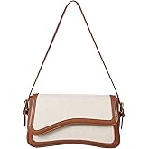 Shoulder Bag for Women Y2K Trendy Purse Vegan Leather Hobo Handbags Clutch Saddle Bag with 2 Removable Strap