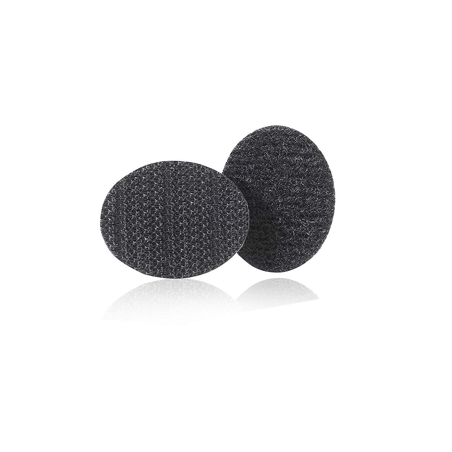 VELCRO Brand for Fabrics | Permanent Sticky Back Fabric Tape for Alterations and Hemming | Peel and Stick - No Sewing, Gluing, or Ironing | Pre-Cut Ovals, 1 x 3/4 inch, Black - 8 Sets,91879