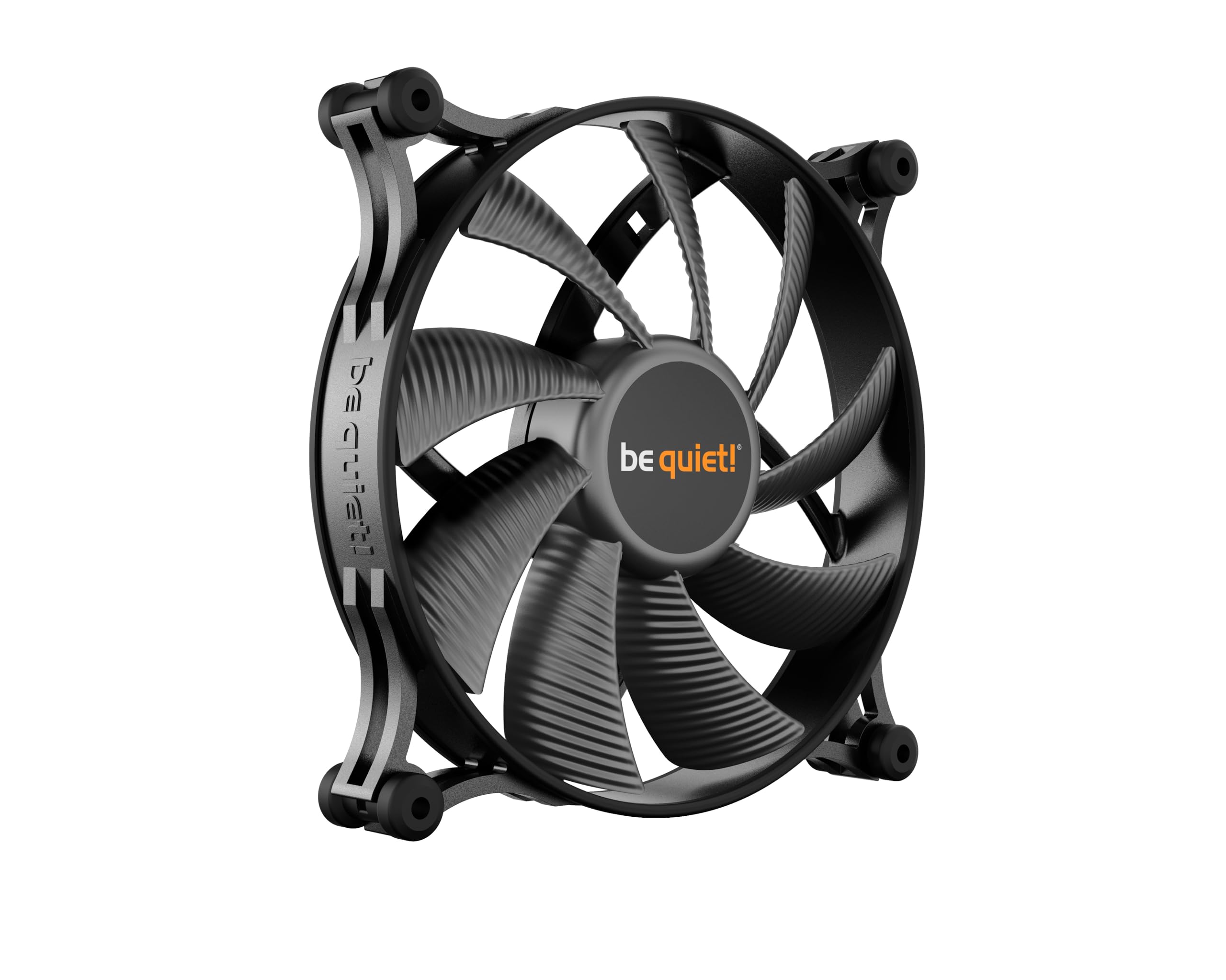 be quiet! Shadow Wings 2 140MM Case Fan, Rifle Bearing, Black, Screwless, PWM, 14.9dB, Anti-Vibration Mounting, Rubberised Fan Frame, Anti-Vibration Mounting