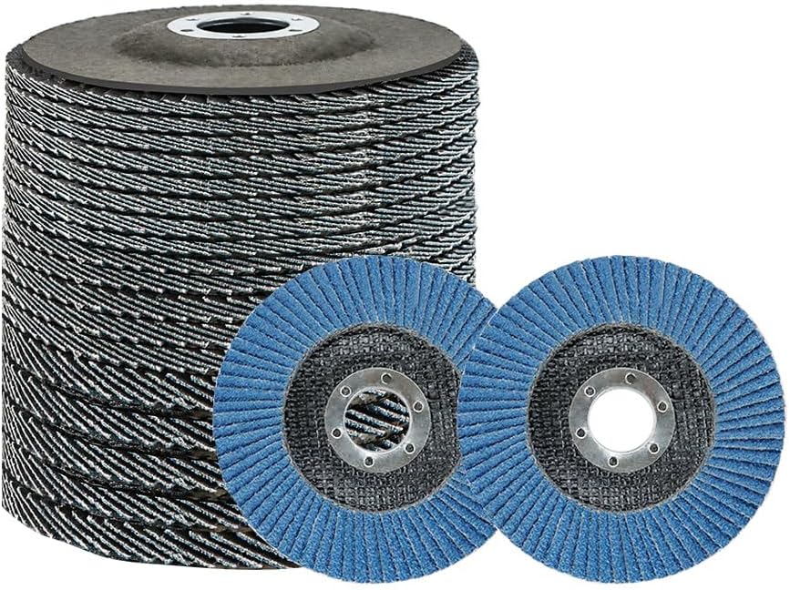 Anesty Flap Discs 115mm 20 Pack Zirconia 40/60/80/120 Grit for Angle Grinder