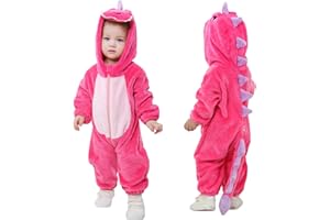 TONWHAR Dinosaur Costume for Toddlers, Baby Animal Romper Halloween Dress Up Onesie for Boys Girls