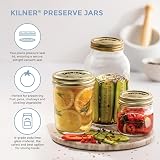 Kilner 0.5L Preserve Jar Round Glass Screw Top Lid 2-Piece Seal view 6