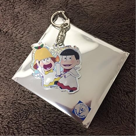 Amazon おそ松さん プロント エンジェルペアホロアクリルキーホルダー いちご松 おそ松 十四松 アニメ 萌えグッズ 通販