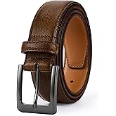 VATAN Men's Genuine Leather Dress Belts, Handmade Classic Every Day Leather Jeans Belt for Men Work Business Casual
