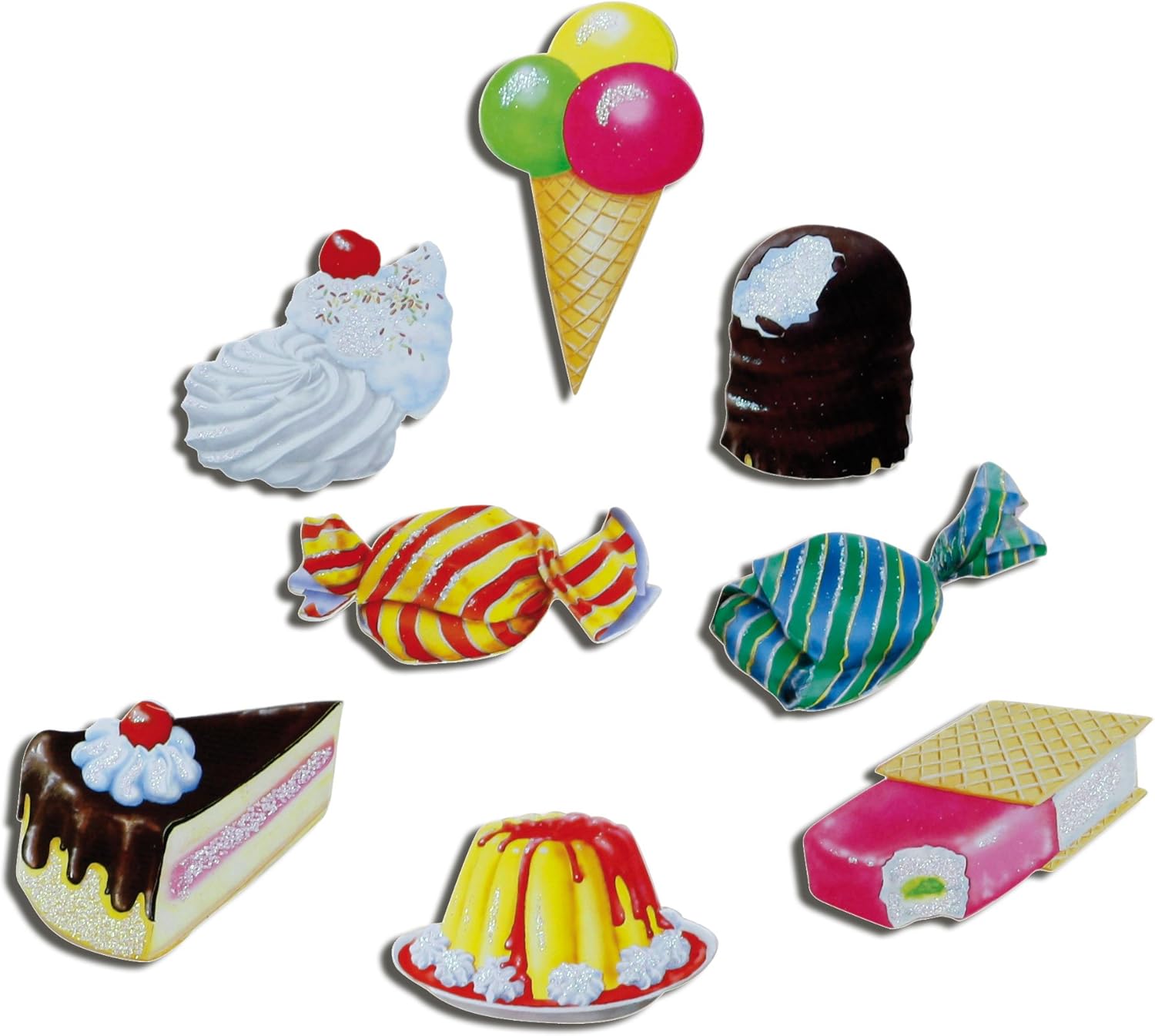 Kuhlschrankmagnete Kinder Sussigkeiten Magnete Fur Magnettafel Kuche Stark 8er Set Essen Suss Mit Motiv Sweets Lustig Amazon De Kuche Haushalt