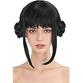 LeMarnia Black Double Braid Wig Anime Cosplay Wigs for Women Halloween Costume Wig