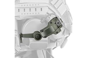 LET ME BE Free-Angle Tactical Headset Rail Mount Compatible with Peltor Comtac Headset Adapter On Team Wendy EXFIL/Flux M-Lok/Ops-Core Fast Arc Rail Adapter, Airsoft Helmet Accessory for Comtac Ⅲ,Ⅱ,Ⅳ,Ⅴ,Ⅵ(OD)