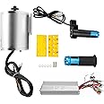 EDUJUAN 24V 36V 48V Electric Bicycle Conversion Kit E-Bike Wheel Motor Kit with Chain Freewheel Motor Controller Accelerator Handle Electric Bike Motor Controller Kit for Regular Bicycles