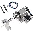 RATTMMOTOR K12-65mm Type Divding Head with 54mm Tailstock, Reducing Ratio 4:1 CNC 4th-Axis A-Axis Rotation-Axis, Indexing Head+K02-63mm 4 Jaw Chuck+Nema17 Stepper Motor for CNC Router Engraver Machine