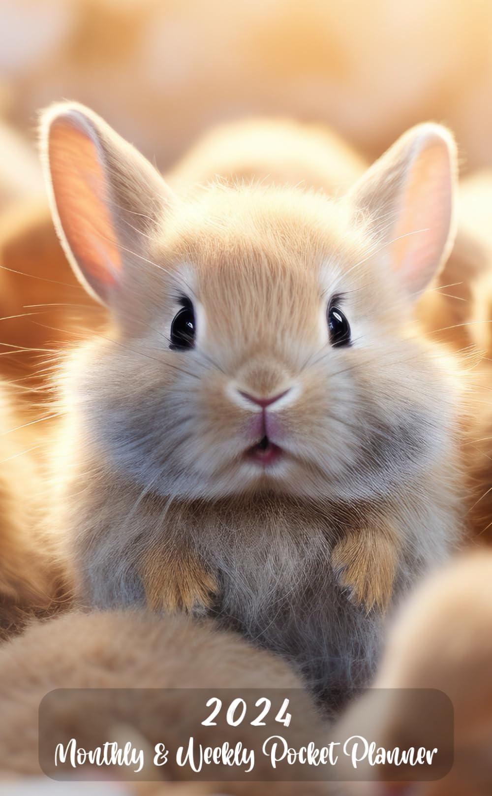 2024 Monthly & Weekly Pocket Planner: Small Size 12 Months Calendar from January to December 2024 with Federal Holidays. Animal, Hamster Cover.