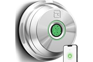 GeekTale Smart Lock Deadbolt, Fingerprint Door Lock, Fingerprint Deadbolt with App, Keyless Entry Door Lock, Biometric Auto Lock, Smart Deadbolt for Front Door, Waterproof, Easy Installation
