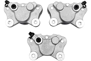 M MATI Front Left Right & Rear Brake Calipers for Arctic Cat ATV 250 300 375 400 454 500 with Pads 0402-011 0402-010 0402-011