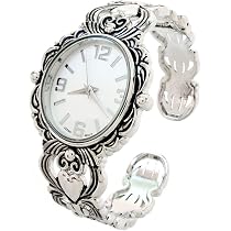 Silver Black Vintage Style Marcasite Crystal Oval Face  display picture 3