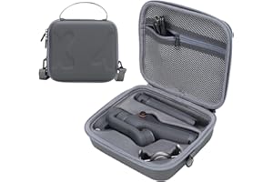 Flyekist Travel Case for DJI OM 6 - Portable Storage Bag Hardshell Carrying Case Fits DJI Osmo Mobile 6 Smartphone Gimbal Stabilizer and Accessories(Grey)