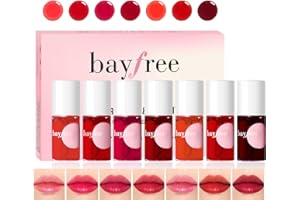 bayfree Lip Tint Stain Set, Lip Stain Long Lasting Waterproof, Lightweight, Non-sticky, Transfer-Proof, Matte Finish (fruit land)
