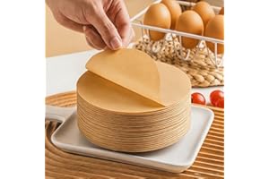 Round air fryer liners disposable- Baking Inserts for Kitchen Cooking, Non Stick Surface Design for Home And Holiday Use(7inc