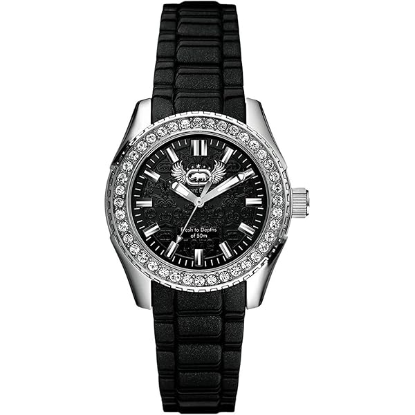 Swarovski Lovely Crystals Quartz Black Dial Ladies Watch
