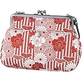 Vintage Kiss Lock Purses and Handbags Crossbody Bag/Made in Japan Japanese Bag Evening Clutch Buckle Purse Shoulder Bag