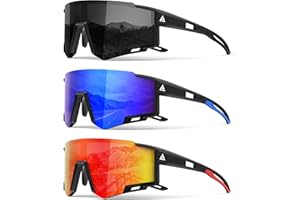NSSIW Kids-Sunglasses Sport Sun Glasses: Youth Baseball Sunglasses Shades for Boys Girls UV400 Cycling 3 Pack Age 6-16