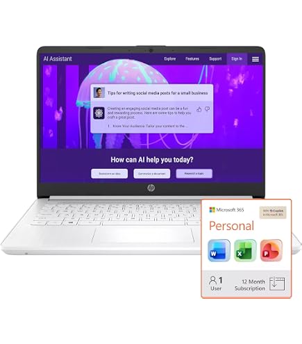 Amazon.com: HP 15.6“ FHD Touchscreen Laptop with Office 365 for