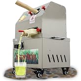 IntXanth Electric Sugarcane Juicer - Vertical Press with 3 Stainless Steel Rollers, High Capacity 660lb/h, Easy Clean, Portable Design for Home &amp; Commercial Use (24V DC/110V AC)