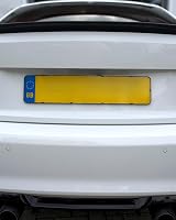 PRO Number Plate Holder 2x Black Frameless Universal UK view 8