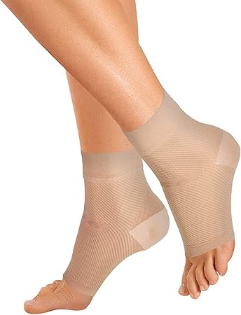 Orthosleeve Fs6 Fussbandage Exklusive Kompressionszonentechnologie Mit 6 Zonen Plantarfasziitis Fersenmschmerzen Entlastung Bei Schwellungen 24 Stunden Komfort 1 Paar Naturliche Grosse L Amazon De Drogerie Korperpflege