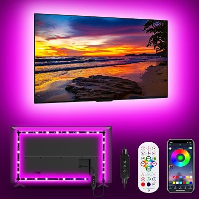 Daymeet 5M RGB TV Backlight for 55-75 inch with Remote APP Control