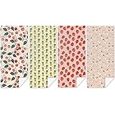 4 Pack Towels for Bathroom, Beach Towel, Microfiber Lightweight Beach Towels Oversized, Towel Accessories Necessities for Pool Swim Birthday Bachelorette Party Favors Gift 32x71 IN, Cherry Strawberry