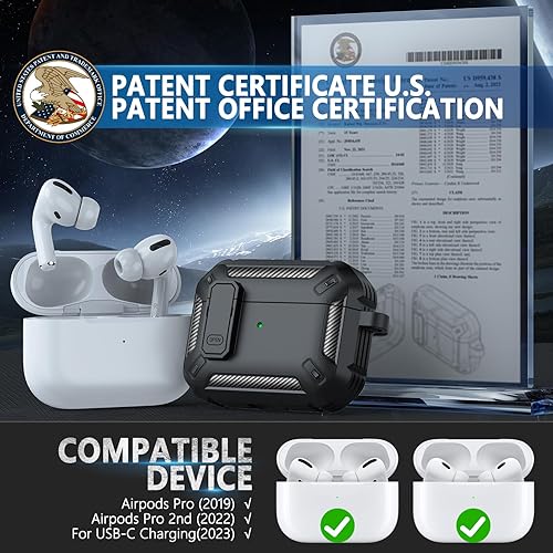 Polislime Airpods Pro 2nd/1st Generation Case Cover with Cleaner