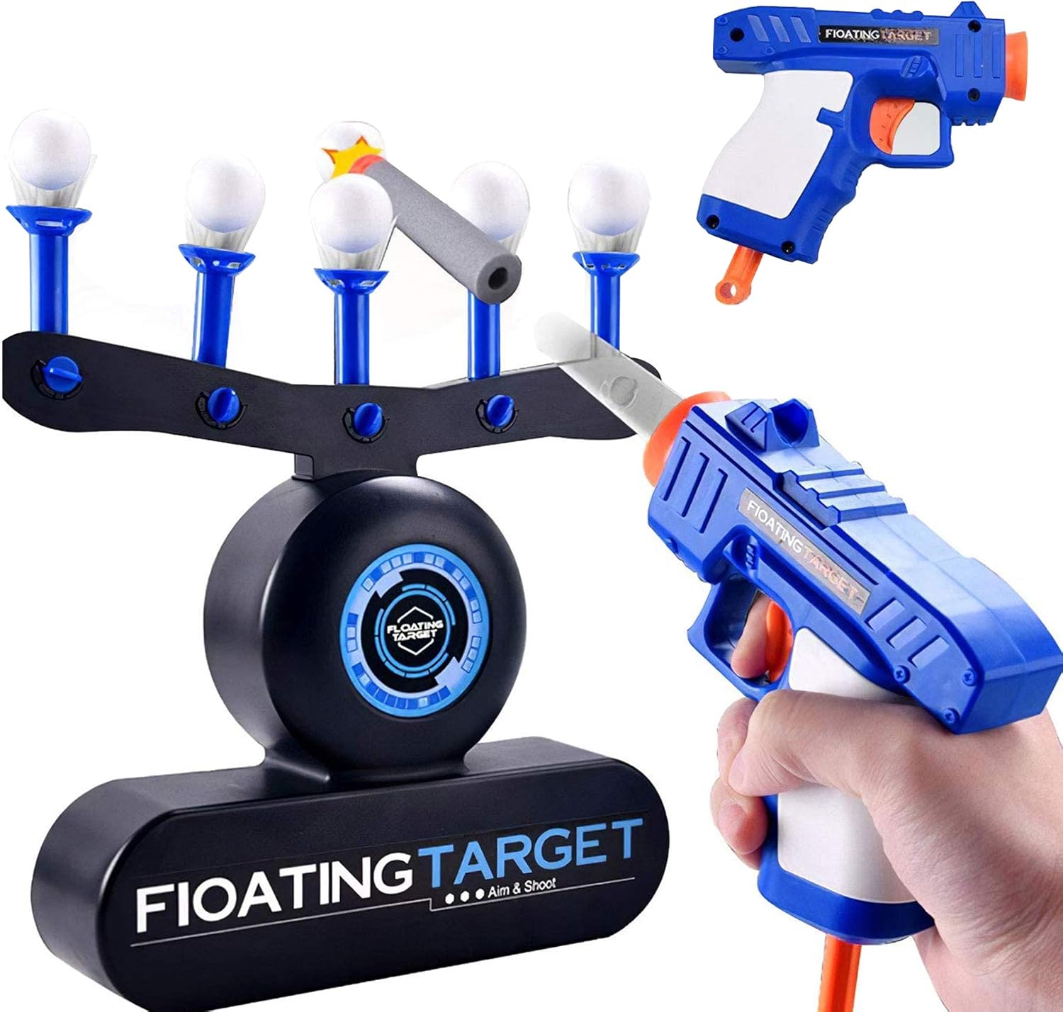 Pistolet à Fléchettes Ventouse Avec Cible électronique - Jouet Enfant 6-12 Ans, Lumières Et Sons, Cadeau Noël