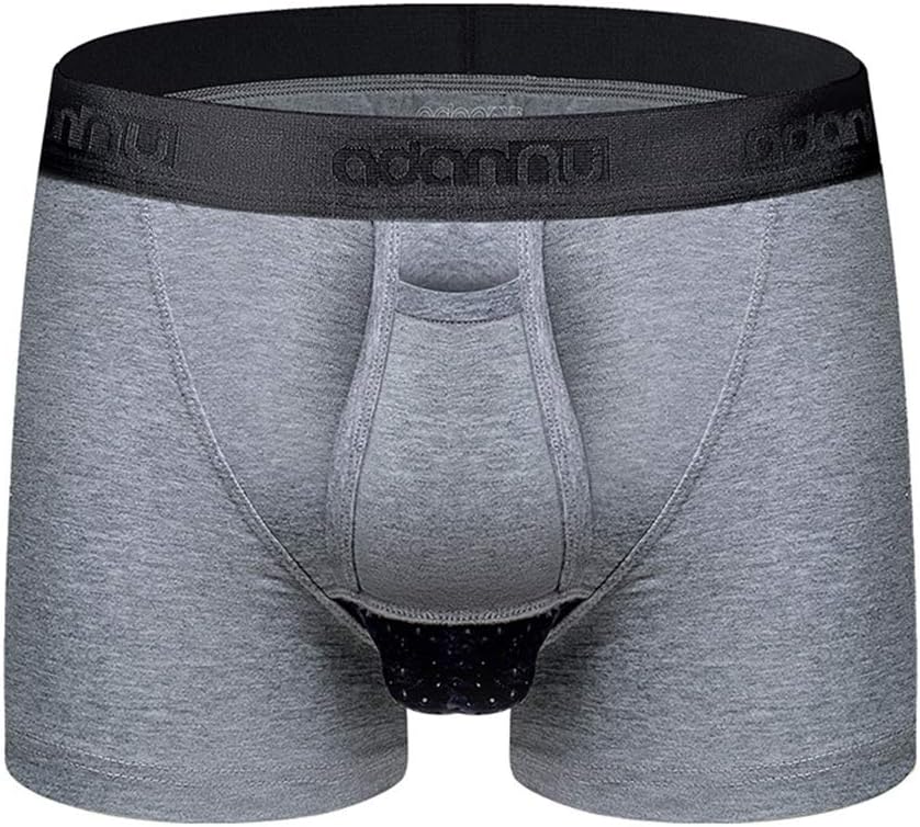 goneryisour The New Men Underwear Boxer Briefs - Separate Dual Pouch Fly Breathable Mesh Cotton Shorts Briefs