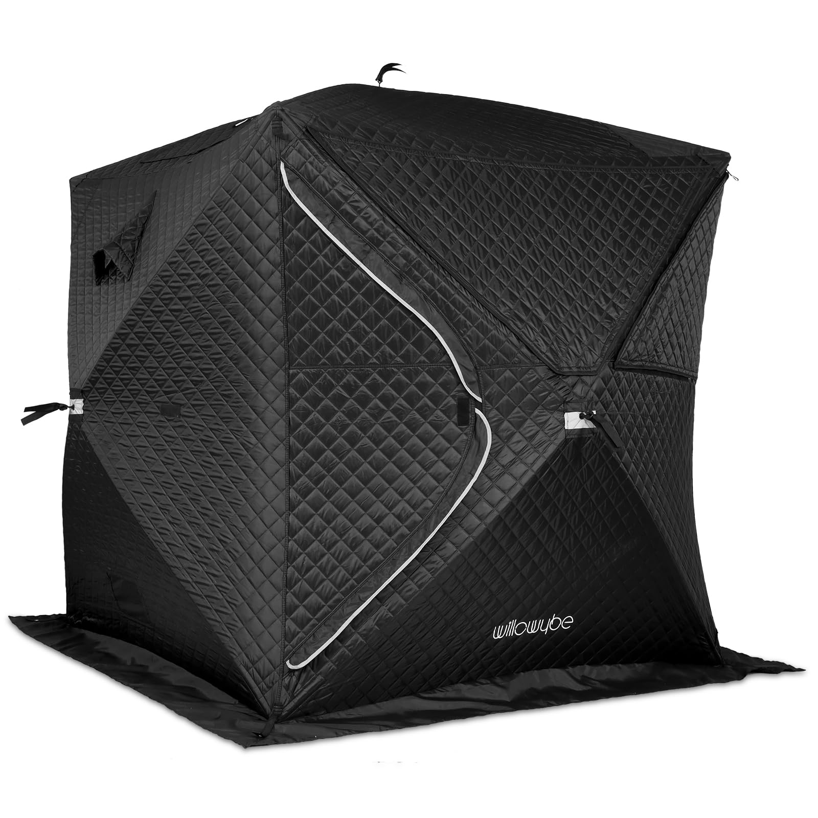 Photo 1 of **UNKNOWN DAMAGES/ MISSING PIECES*** WILLOWYBE Outdoor Sauna Tent Pro - 4-Person, All-Weather, Insulated, Solid, Panoramic View, Easy Setup