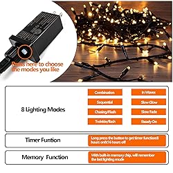 Super-Long 165FT 500 LED Christmas Tree Decor