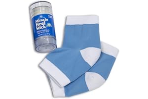 Miracle of Aloe, Miracle Heel Stick - Gel Socks Combo with UltraAloe, 2.5 Ounce Stick and Silicone Moisturizing Gel Heel Socks