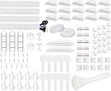 Soulwit 200Pcs Cable Management Kit 4 Sleeves 37 Clips 7 Holders 100 Ties