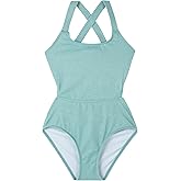 Gottex Kids Sparkles Cut Out Cross Strap One Piece Swimsuit Chlorine Fade Resistant and Built-in UPF UV 50+ Protection