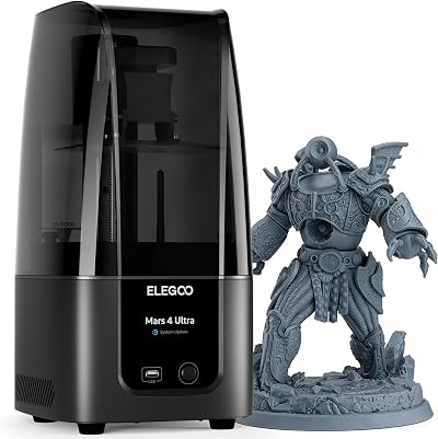 ELEGOO Mars 4 MSLA 7-Inch 9K Mono LCD UV Resin Printer 153x77x175 mm