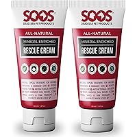 SOOS Pet Rescue Cream for Dogs and Cats - Natural Dead Sea Mineral Enriched - Fast Absorbing, Reduce Pain - Treatment of Inju