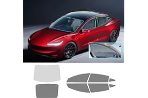 FDAIUN Precut Window Film Tint for Tesla Model 3 2020-2024 Kit All Sides Privacy Block Infrared UV Rays Sun Blocking Protection (Front Windshield 80% + Side Windows 35% + Rear Windshield 35%)