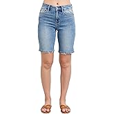 Judy Blue High Waist Vintage Wash Bermudas Shorts