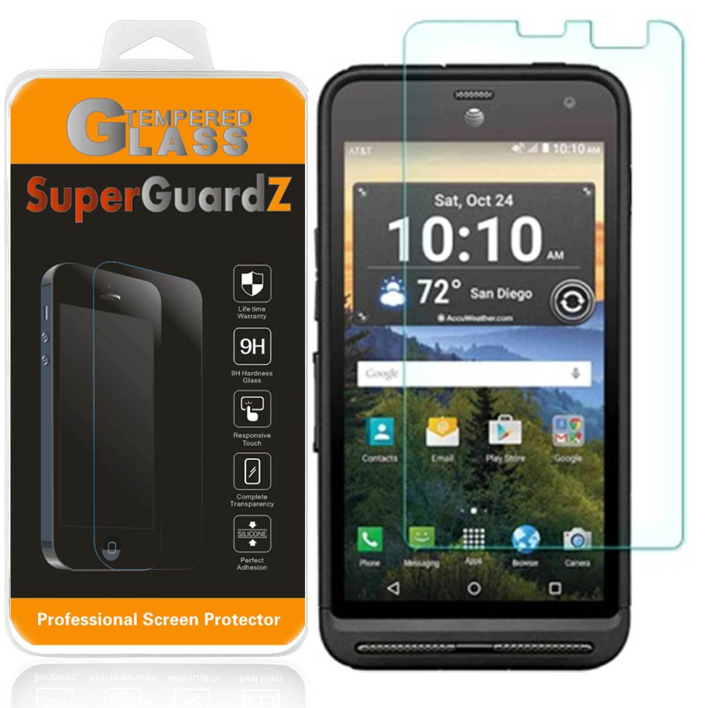 For Kyocera DuraForce XD SuperGuardZ Tempered Glass
