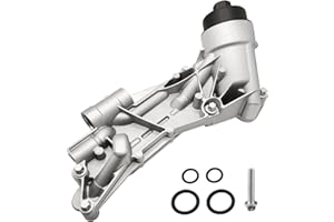 TINJO 93186324 Aluminum Engine Oil Cooler Fit for Chevy Aveo 2009-2011 Cruze 2011-2016 Sonic 2012-2018 Trax 2013-2019, for Buick Cascada 2016-2019, Oil Filter Housing Adapter Assembly Replace# 55353323