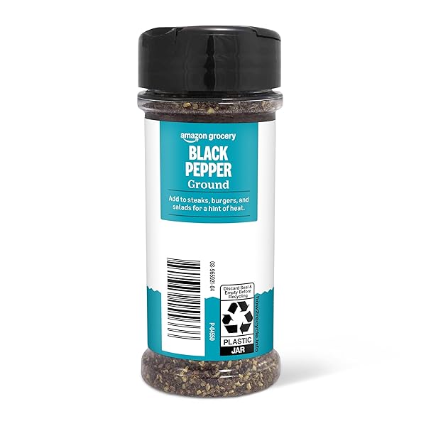 AMAZON BRAND – HAPPY BELLY BLACK PEPPER, COARSE GROUND, 3 OUNCE (PACK OF 1)