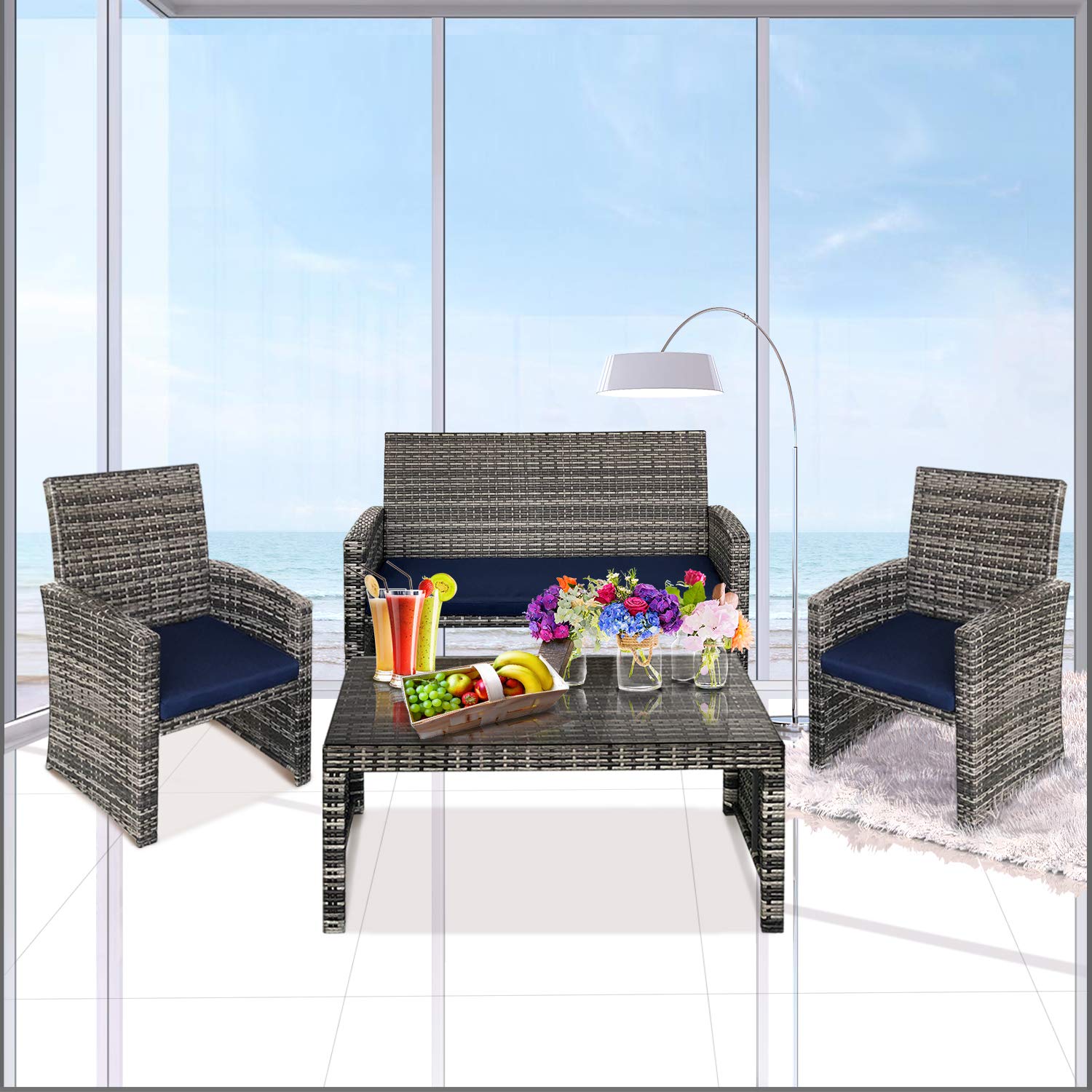 Best Black Outdoor Club Chair Set Of 2